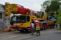 Autokran umgestuerzt Bensberg Frankenforst Kiebitzweg P061